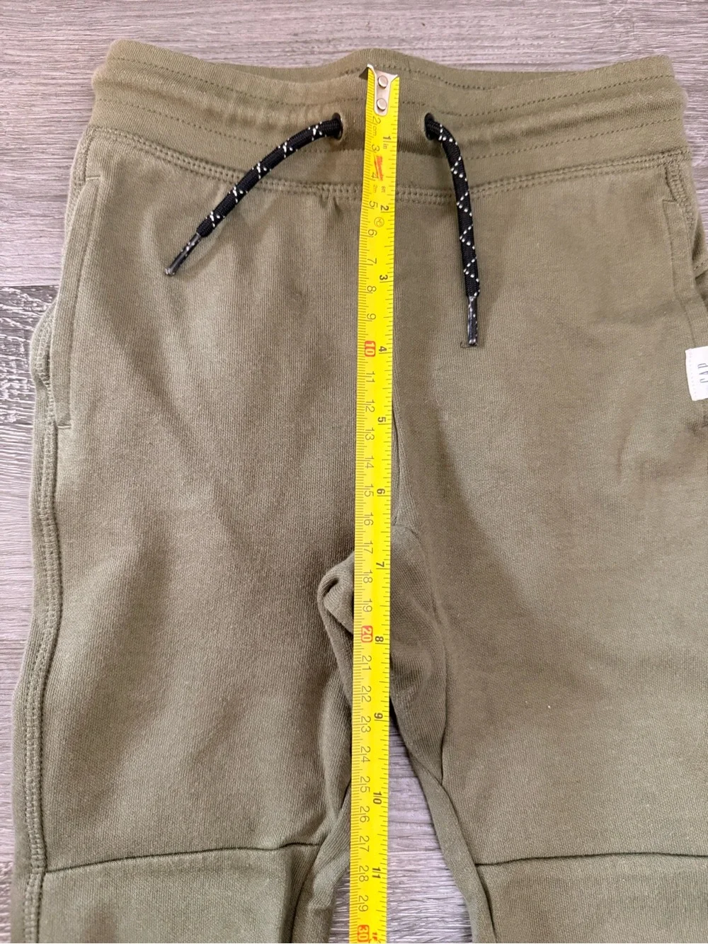 GAP Olive Kids Fleece Joggers with Drawstring